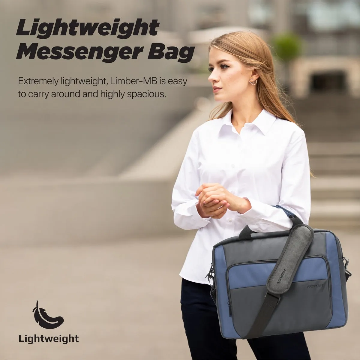 Large Capacity Messenger bag with Multiple Compartments for 15.6” Laptops