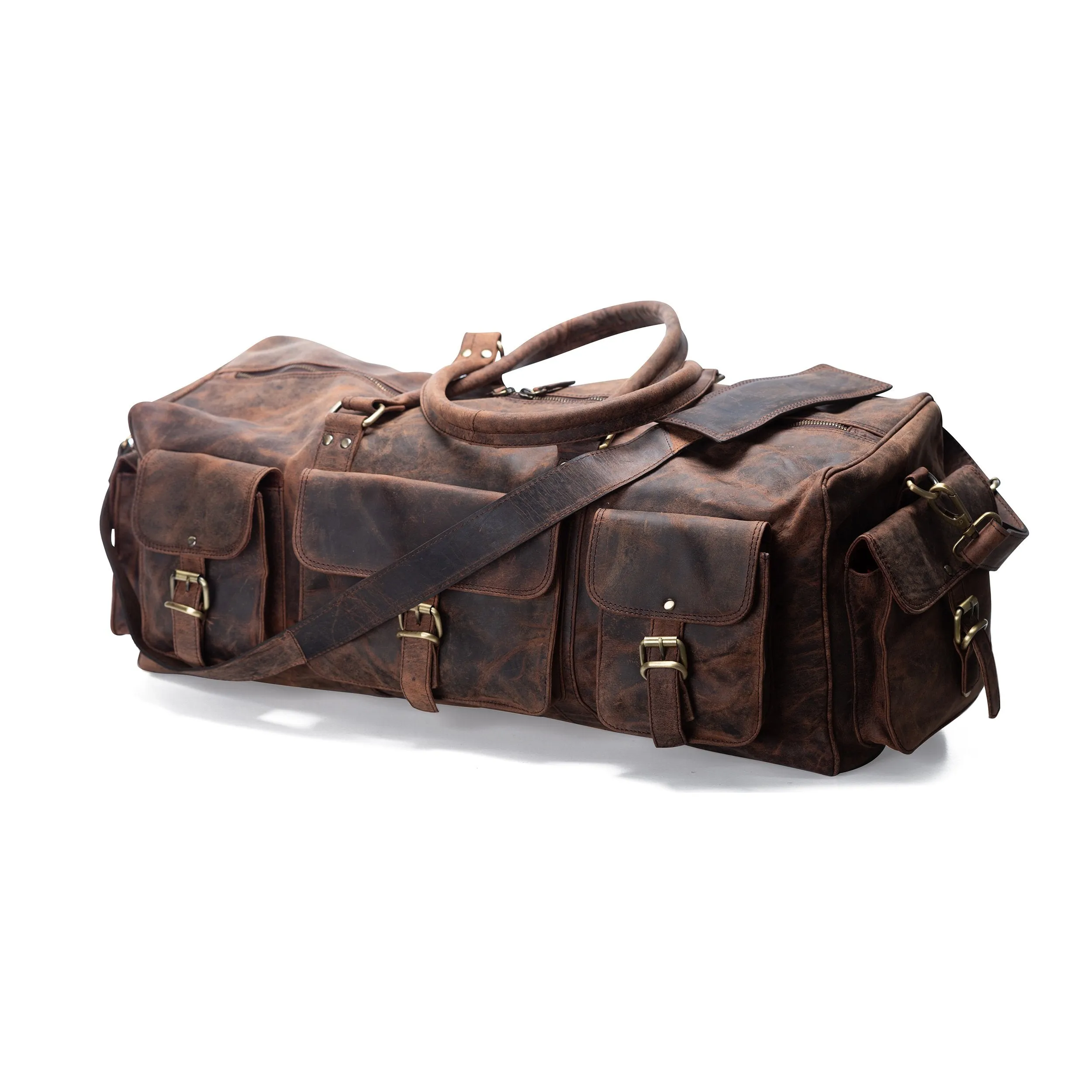 LEATHER DUFFLE BAG - DAKOTA