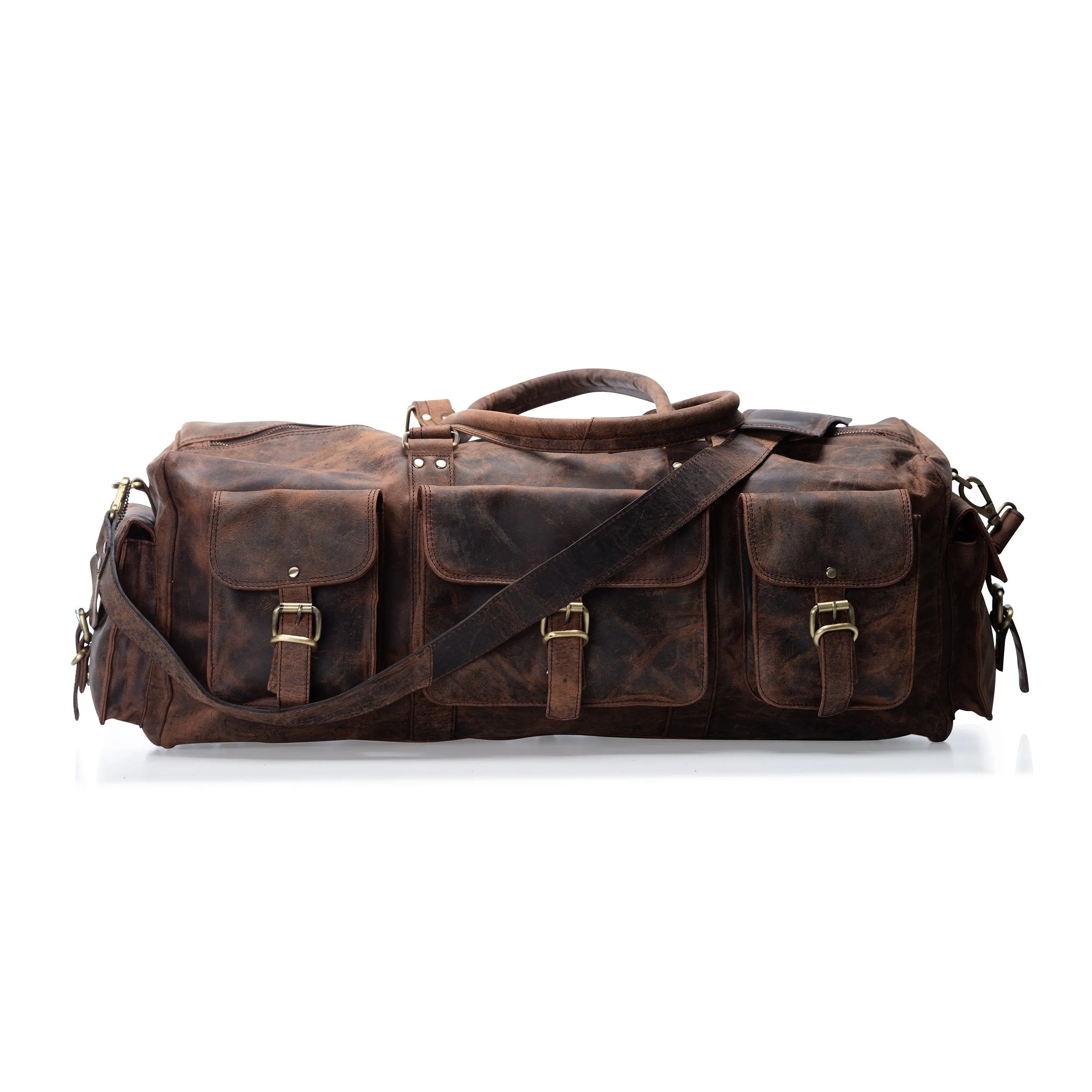 LEATHER DUFFLE BAG - DAKOTA