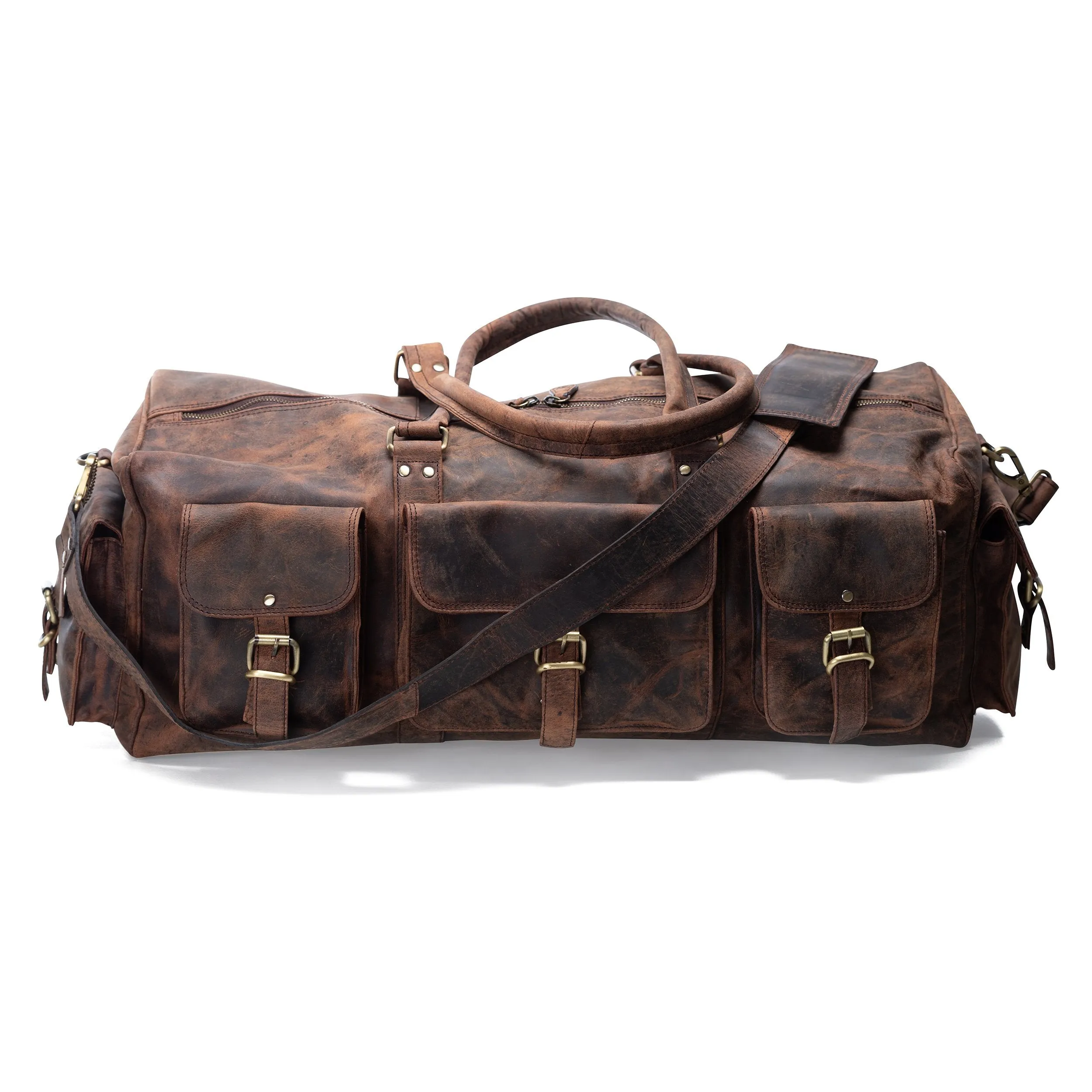 LEATHER DUFFLE BAG - DAKOTA