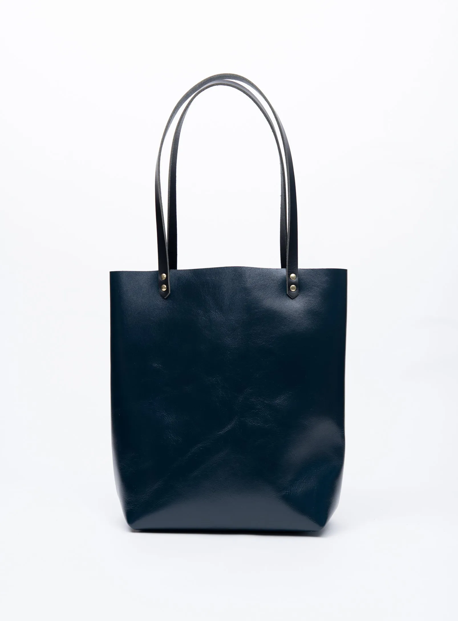 Leather minimalist tote bag MOLSON model