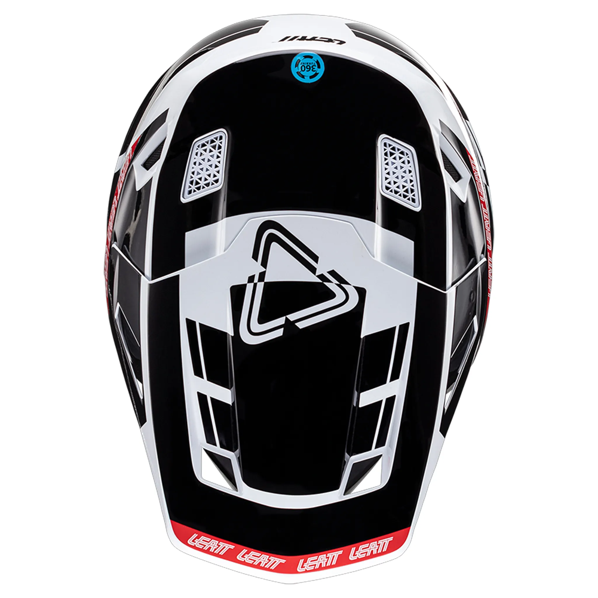 Leatt Moto 7.5 V24 Helmet and 4.5 Goggles (Black/White)