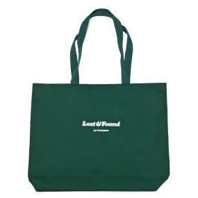 Lost & Found Canvas Tote Bag Hunter Green