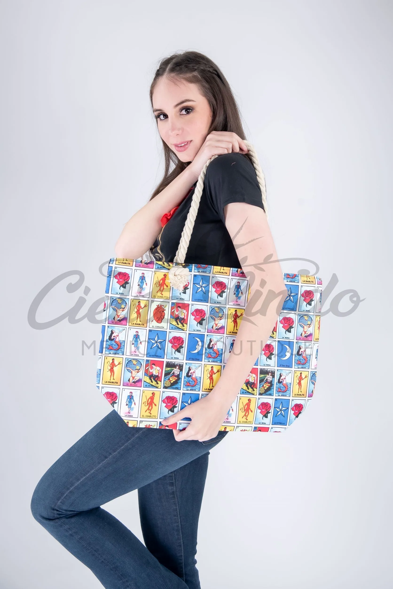 Loteria Large Tote Bag