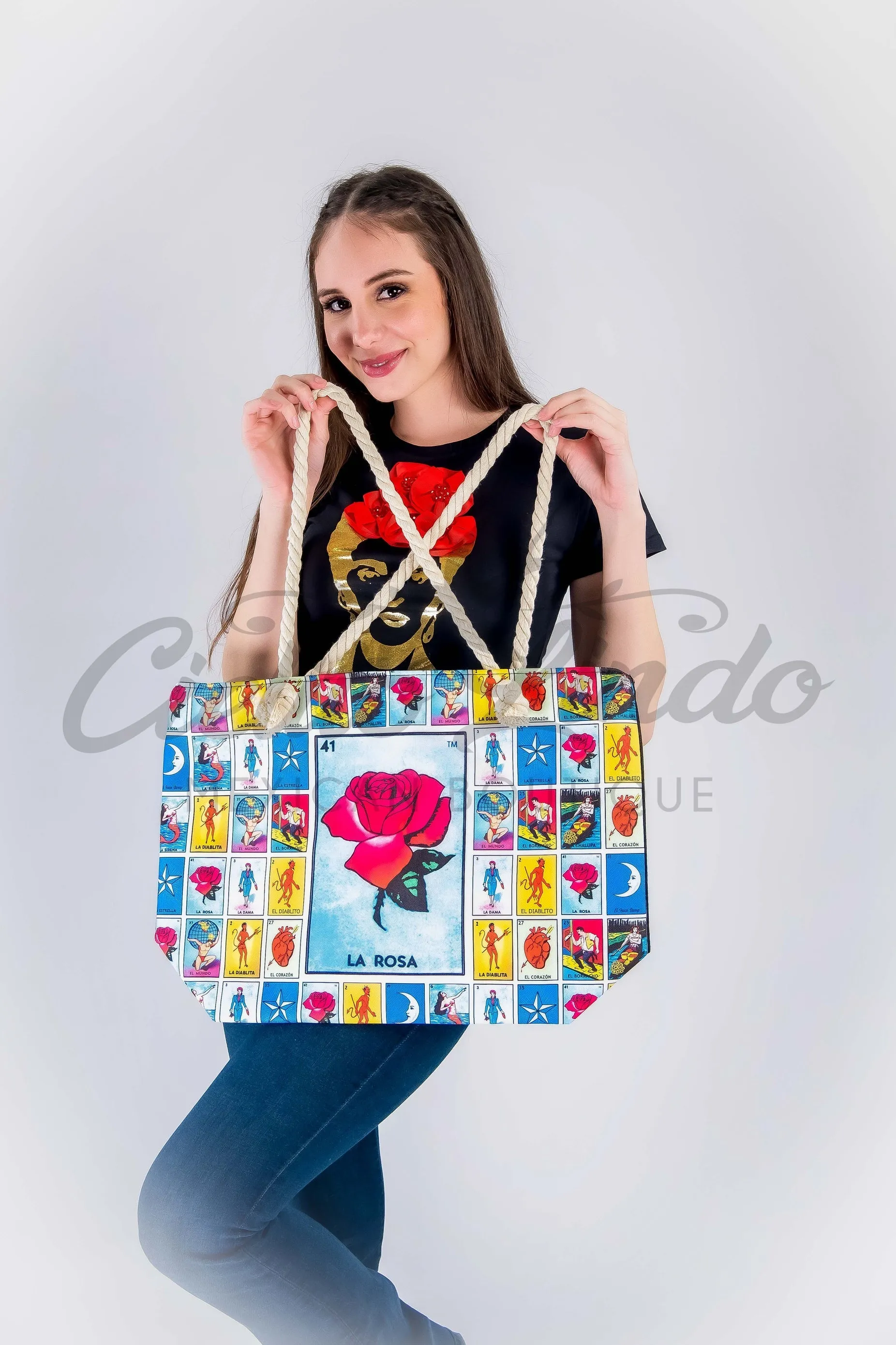 Loteria Large Tote Bag