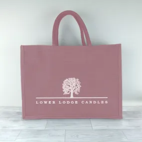 Lower Lodge Candles Pink Canvas Bag