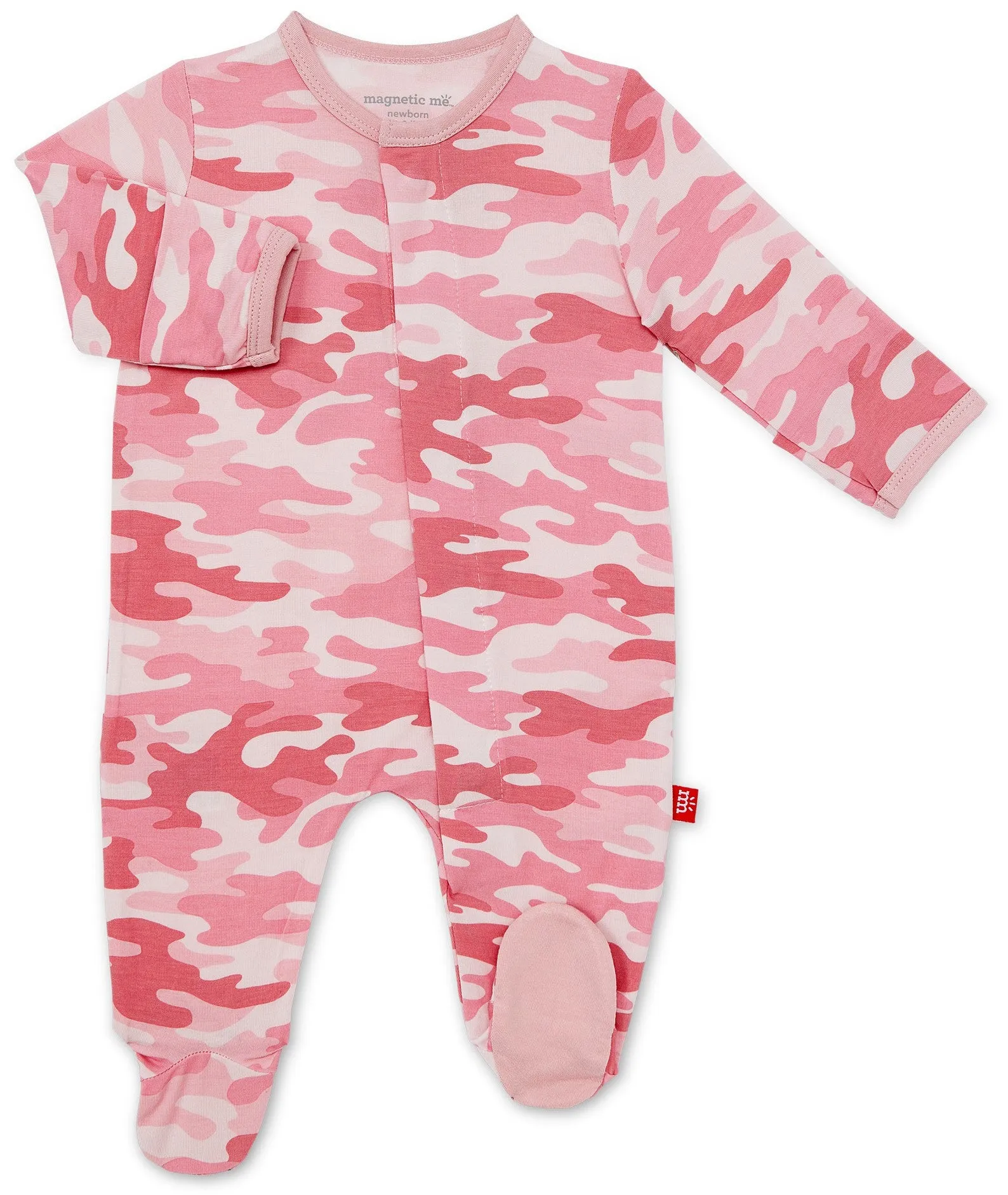 Magnetic Me Pink Camo Chic Modal Footie