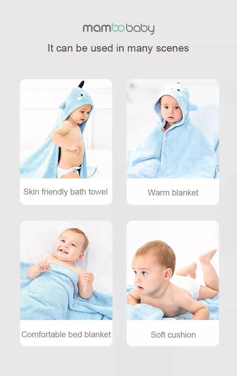 Mambobaby Quick Drying Bath Towel (0-6yo)