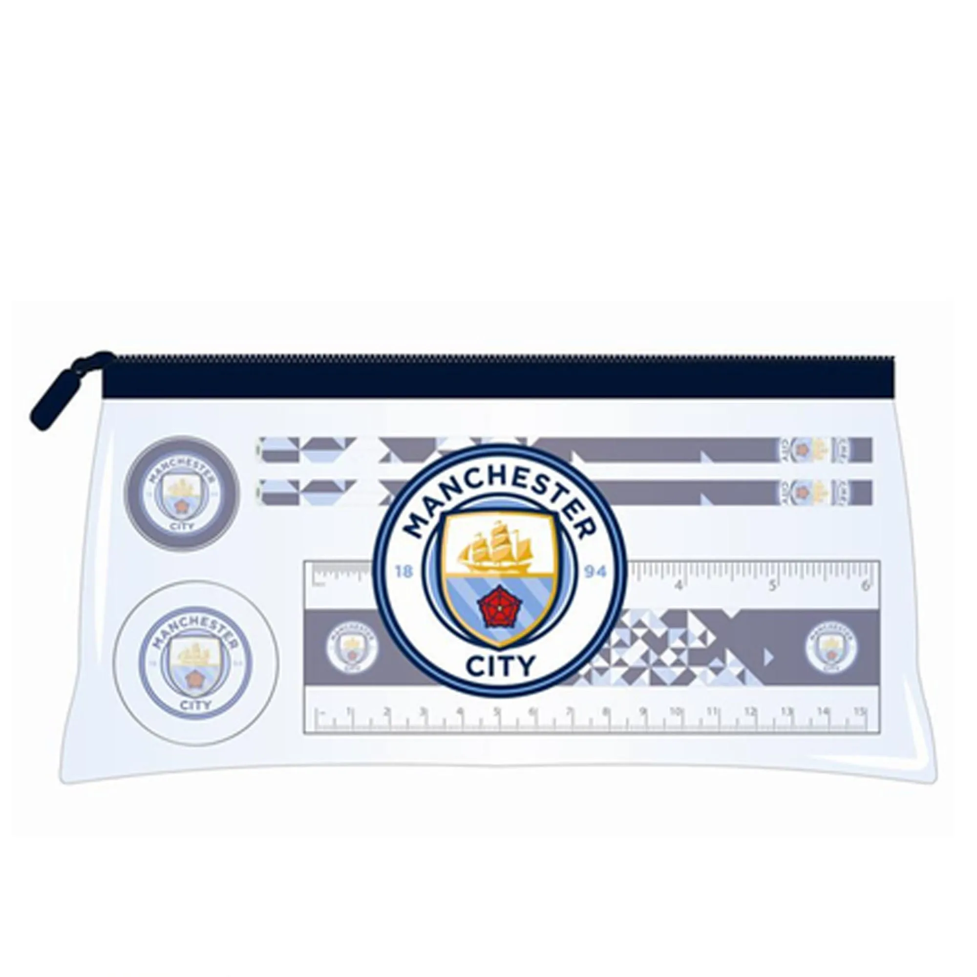 Man City Pencil Case Set