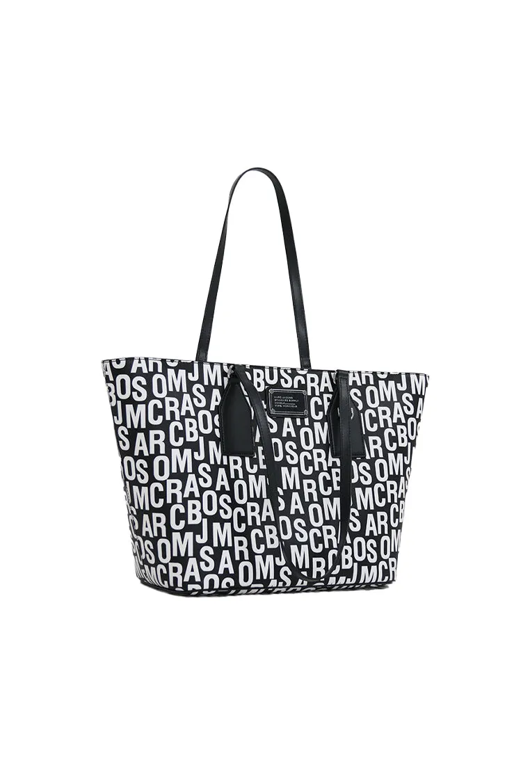 Marc Jacobs Large Tote Shoulder Bag Printed In Black White 4S4HTT005H02