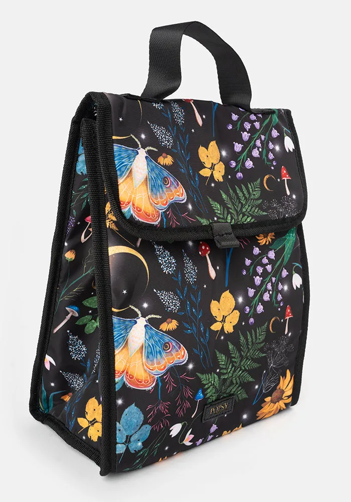 Midnight Moth Print Popsy Lunch Bag