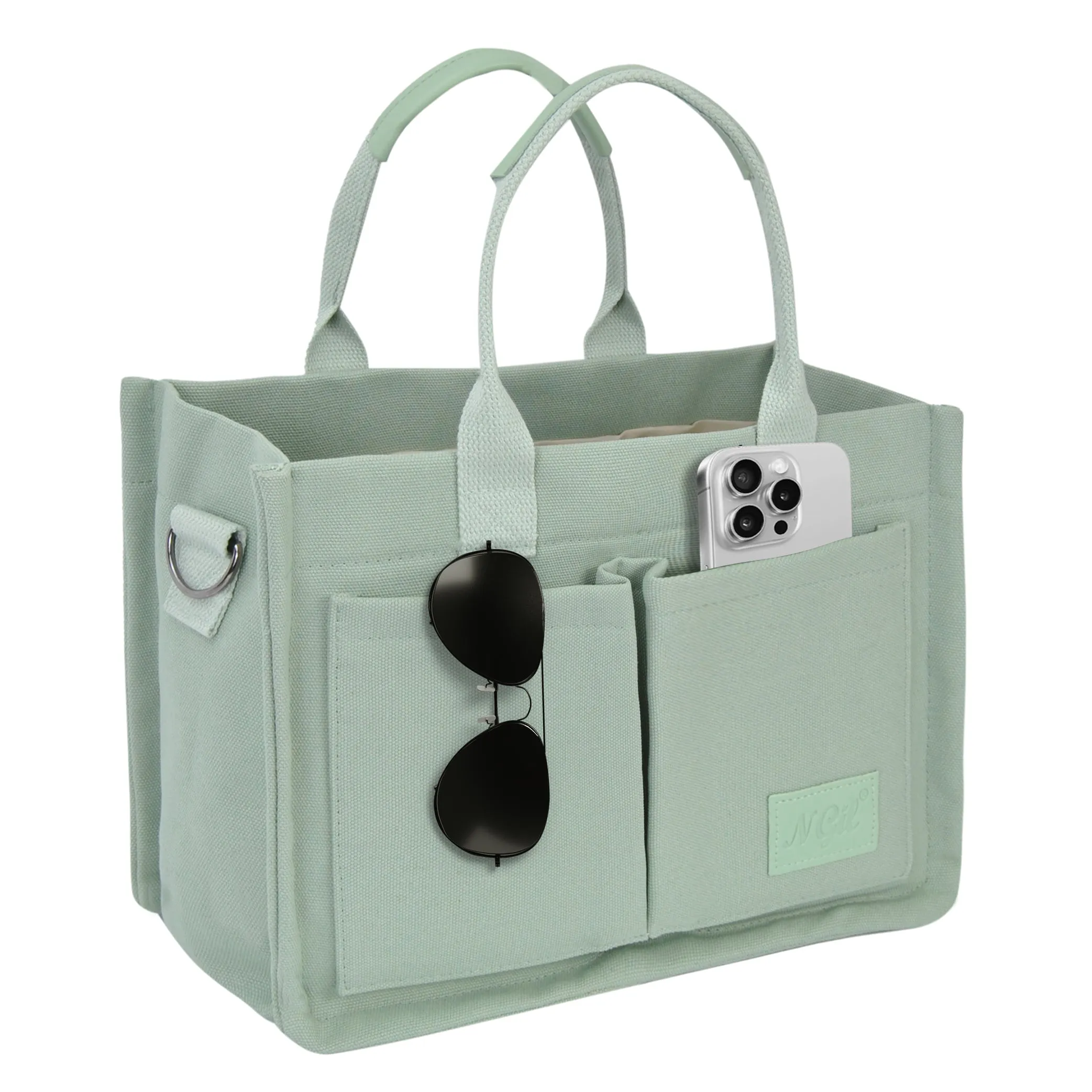 Mint NGIL Large Canvas Tote Bag