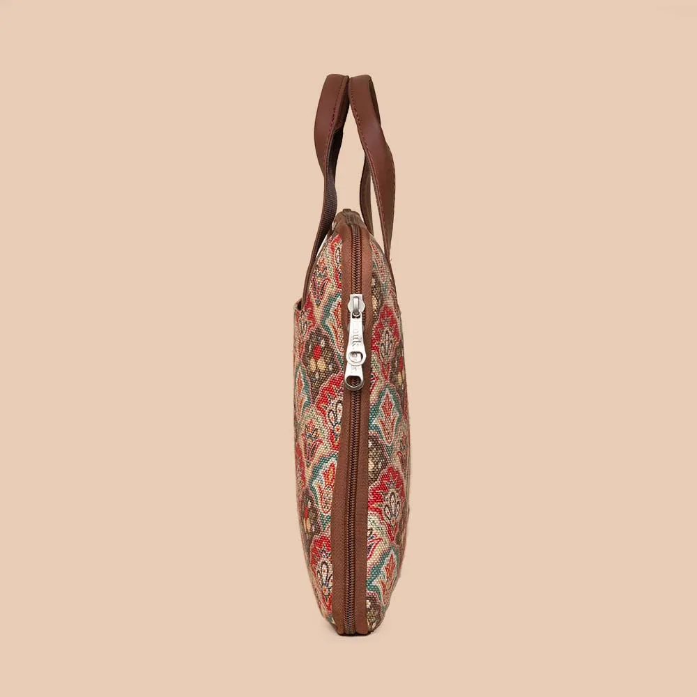 Mughal Art Multicolor L-Zippered Laptop Sleeve