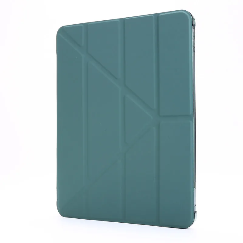 Multi-folding Shockproof Leather Tablet Flip Case with Pencil Holder For APPLE iPad