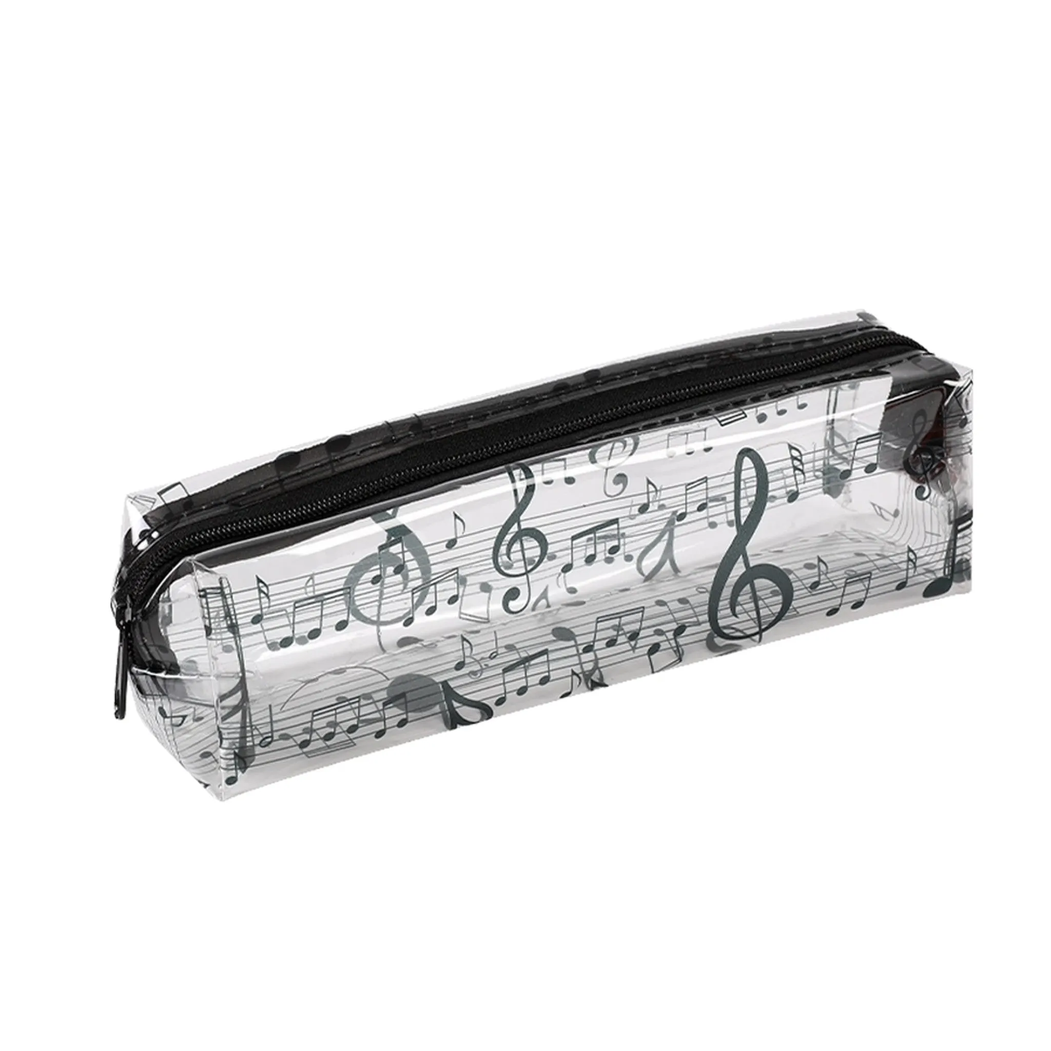 Music Notes Pencil Case, Clear