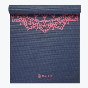 Navy Fleur Marrakesh Yoga Mat (4mm)