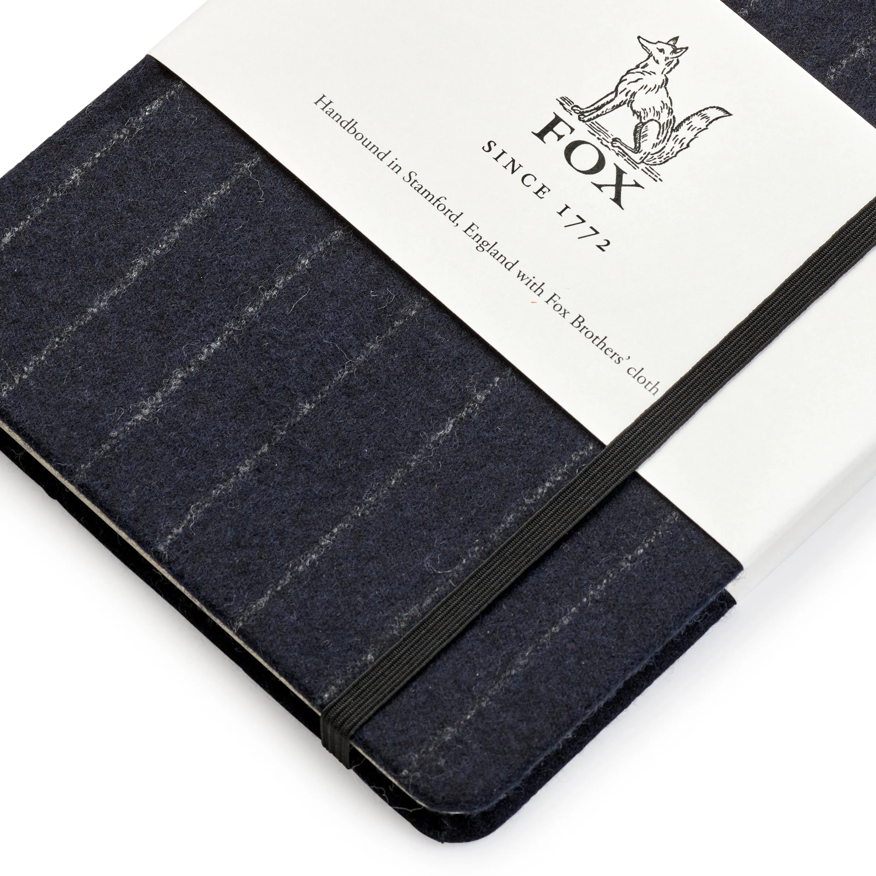 Navy Stripe Medium Notebook