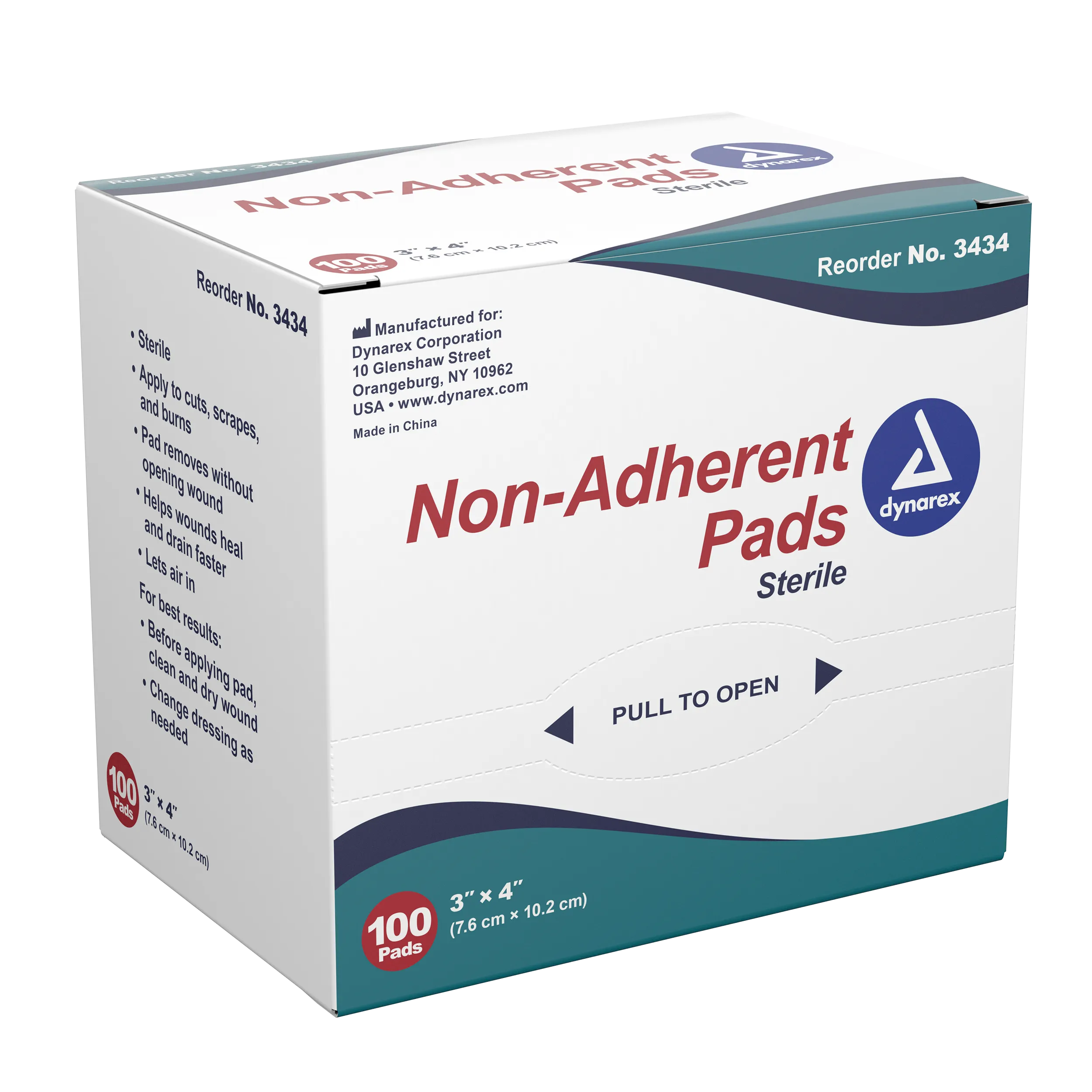 Non-Adherent Pads 3" x 4" 100 ct