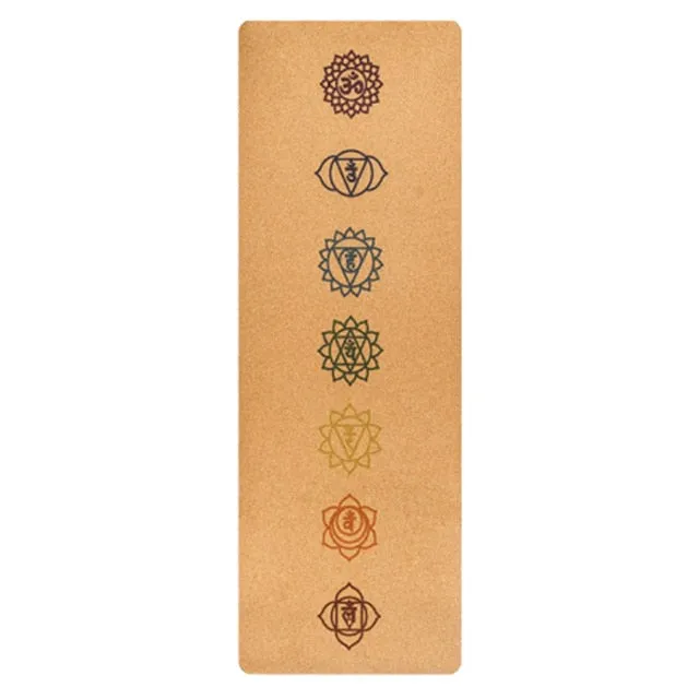 Non-Slip Natural Cork Yoga Mat With Bag