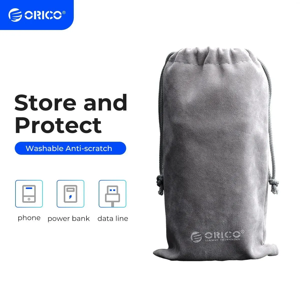 ORICO Portable Soft Pouch for Power Banks and USB Chargers - Protective Storage Case