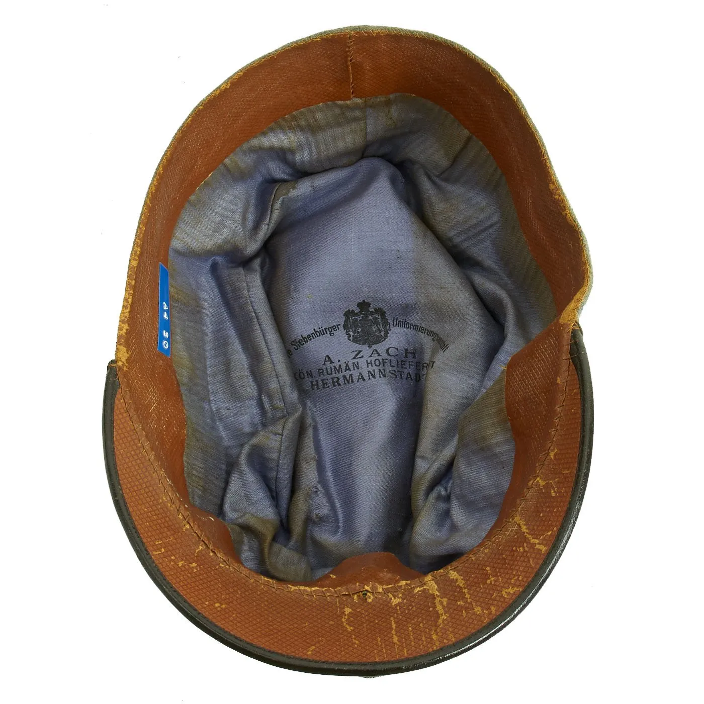 Original Austro-Hungarian WWI M1916 Officer’s Field Cap made by A. Zach in Hermannstadt Transylvania