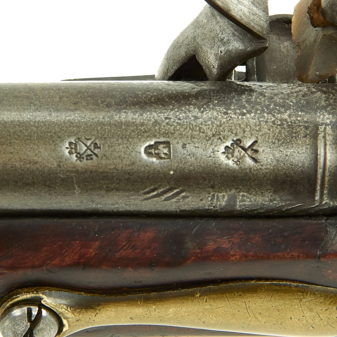 Original British East India Company Windus Pattern Brown Bess Flintlock Officer's Fusil with Bayonet - c. 1808