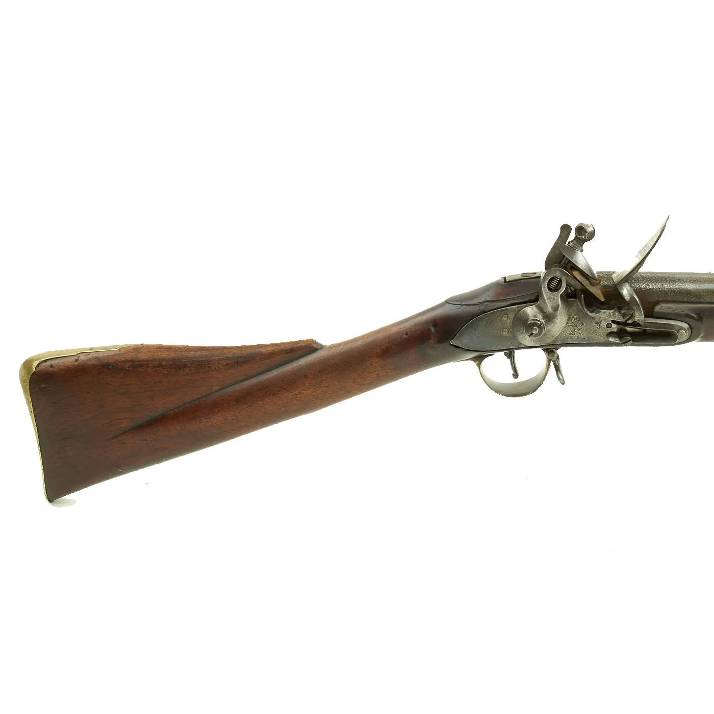 Original British East India Company Windus Pattern Brown Bess Flintlock Officer's Fusil with Bayonet - c. 1808