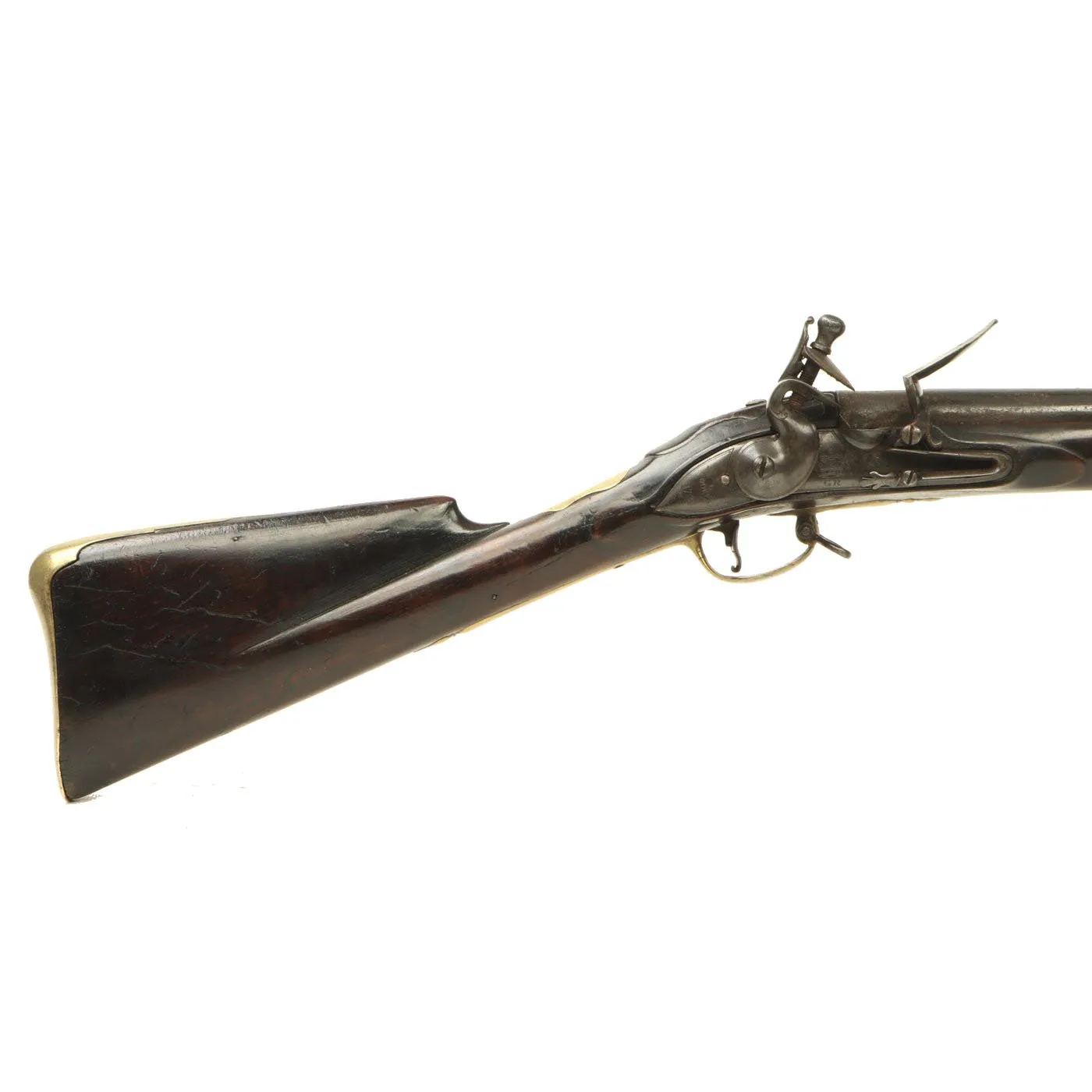 Original British P1730 Dated Long Land Pattern Brown Bess Flintlock Musket by Edward Cookes - Dated 1729