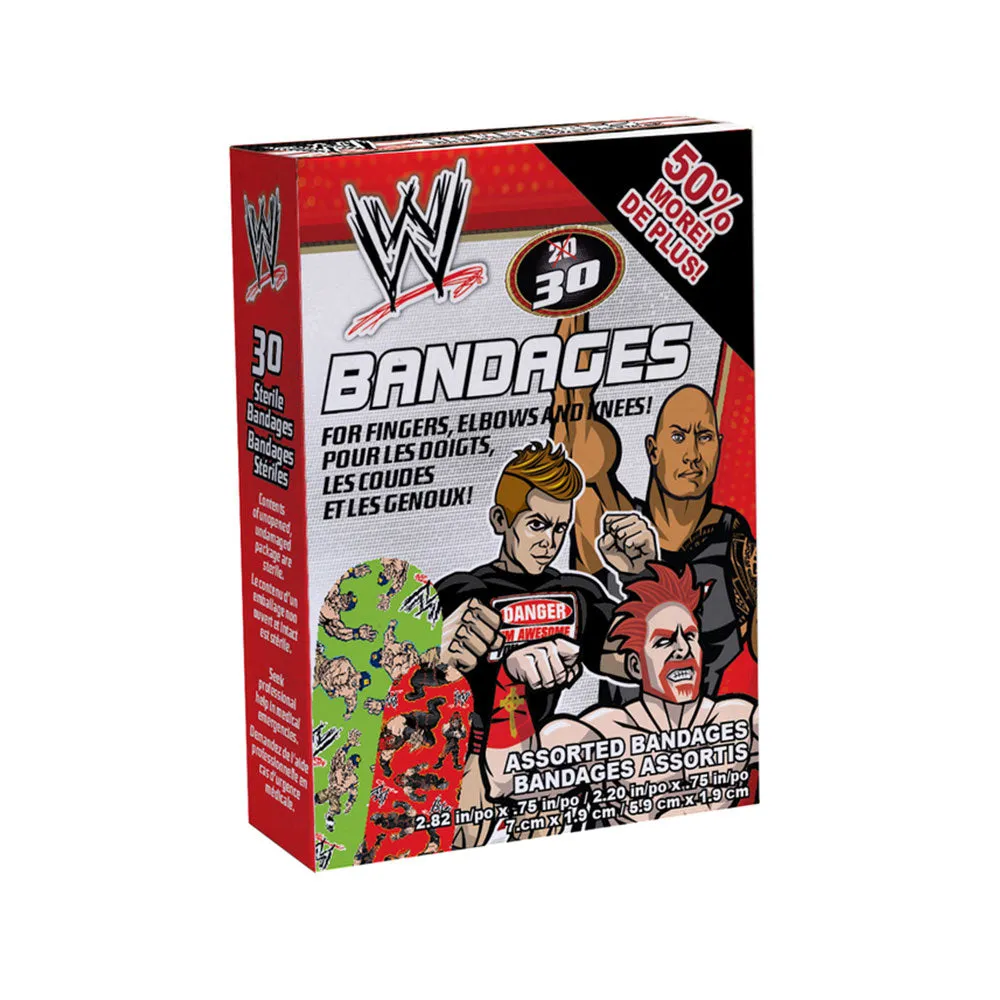 Ouchies WE-6053-C WWE Adhesive Bandages, Box of 20