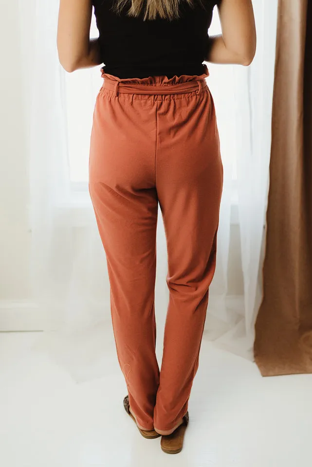 Paper Bag Tapered Pants