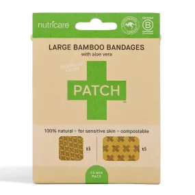 PATCH Large Bamboo Plasters (10 Mixed) - Aloe Vera