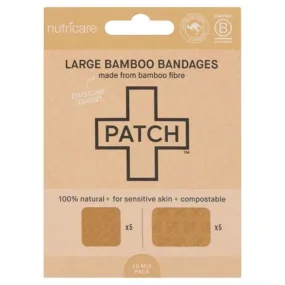 PATCH Large Bamboo Plasters (10 Mixed) - Natural