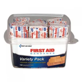 PhysiciansCare First Aid Bandages, Assorted, 150 Pieces/Kit (90095)