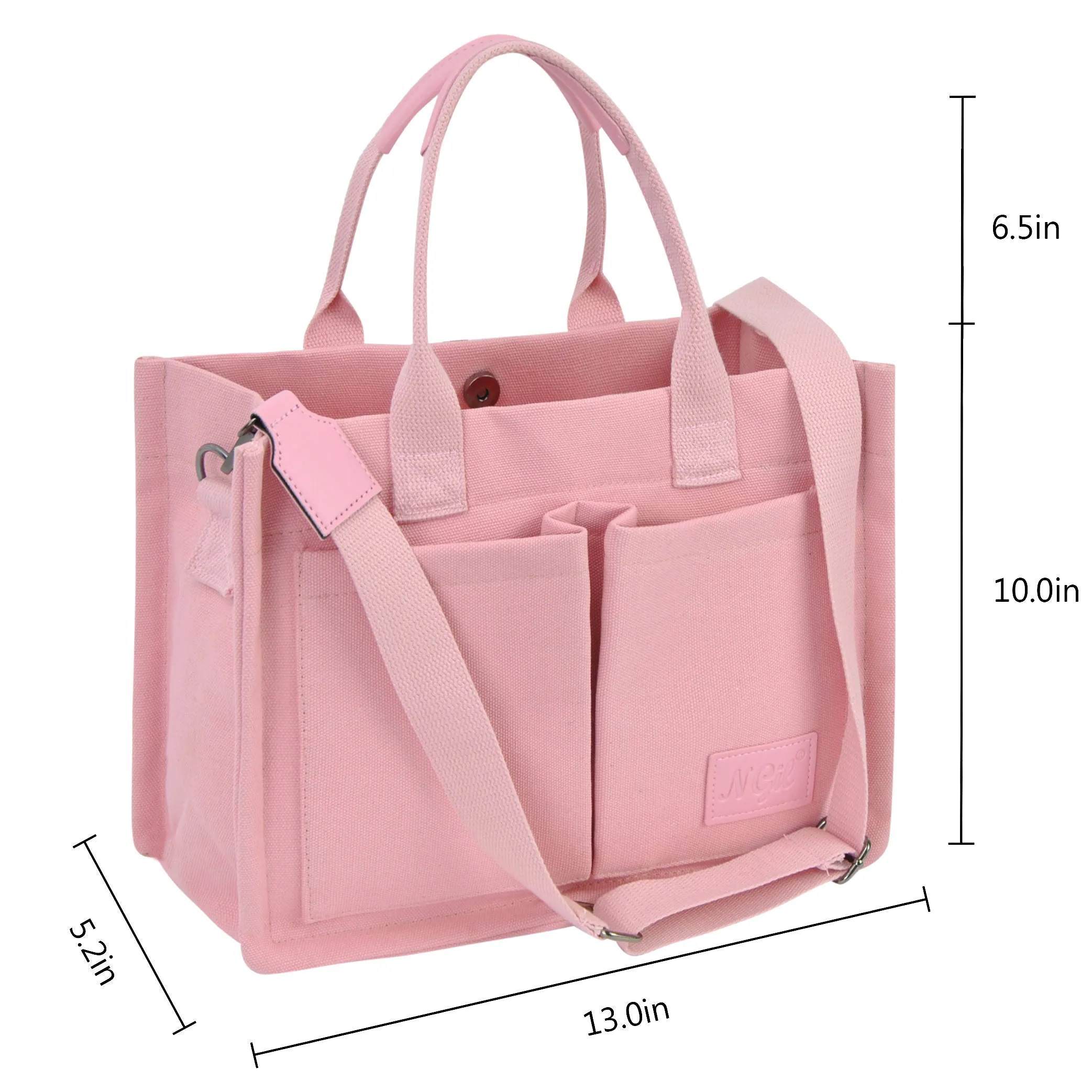 Pink NGIL Large Canvas Tote Bag