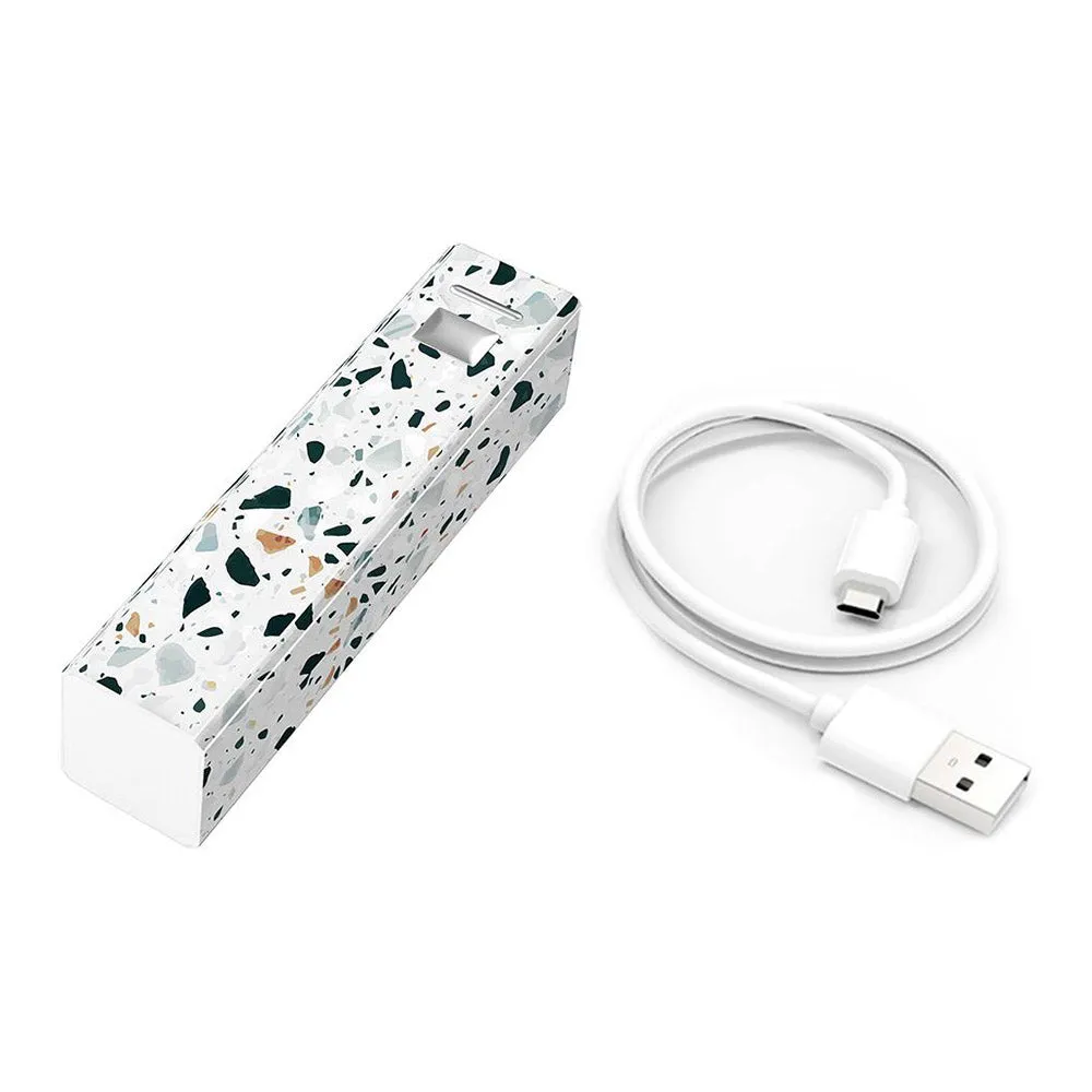 Portable Phone Charger Terrazzo