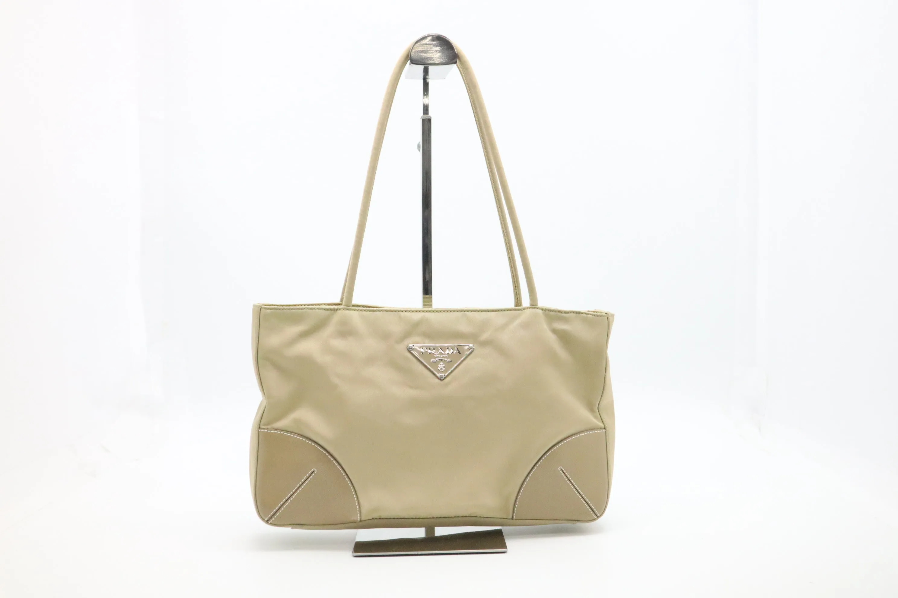 Prada Handbag in Gold Nylon