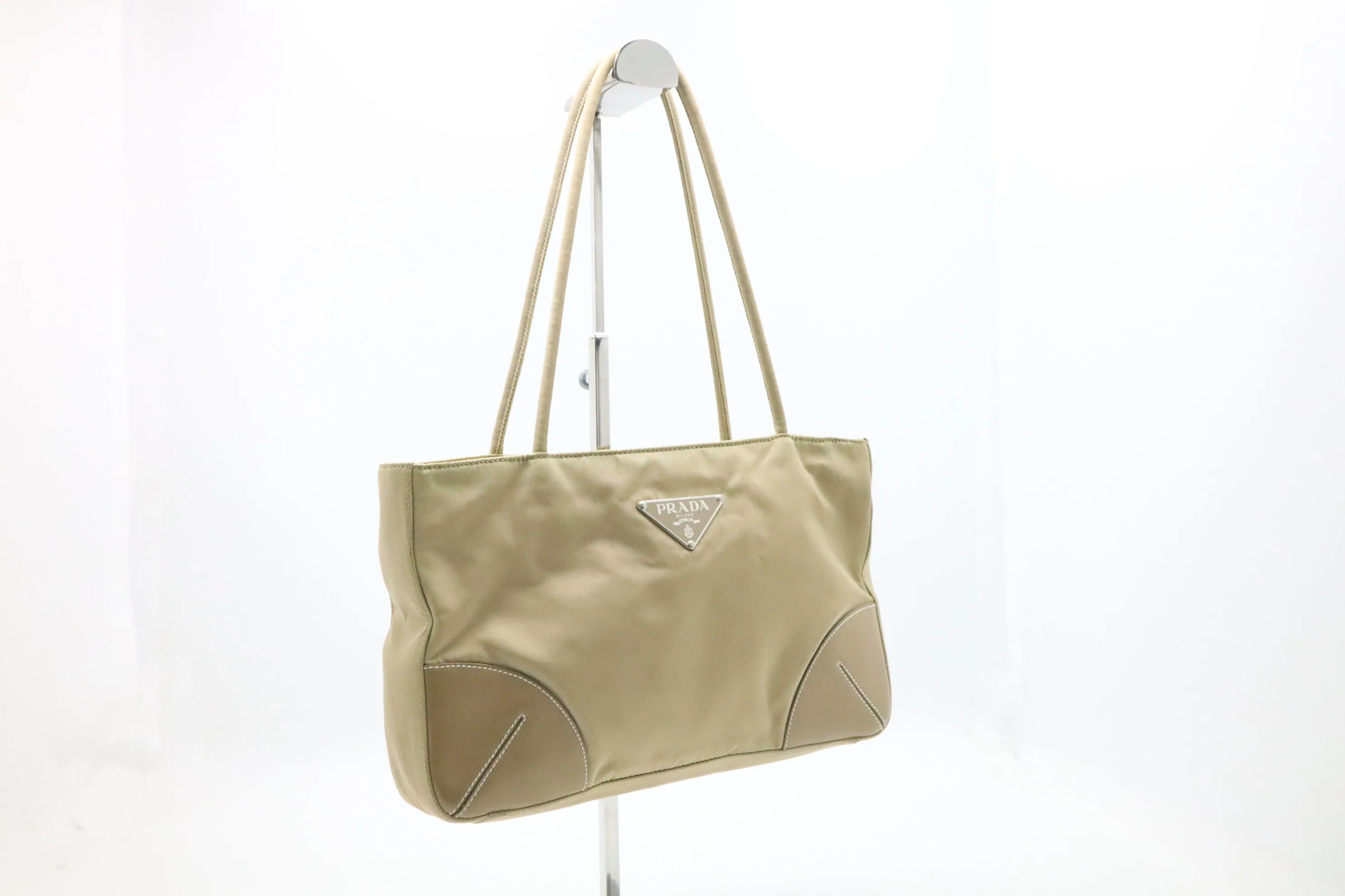 Prada Handbag in Gold Nylon