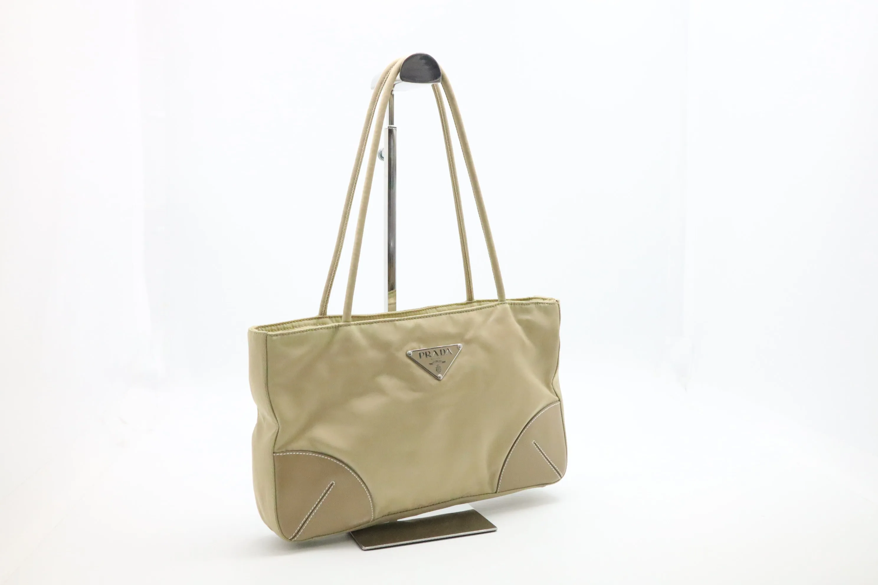 Prada Handbag in Gold Nylon