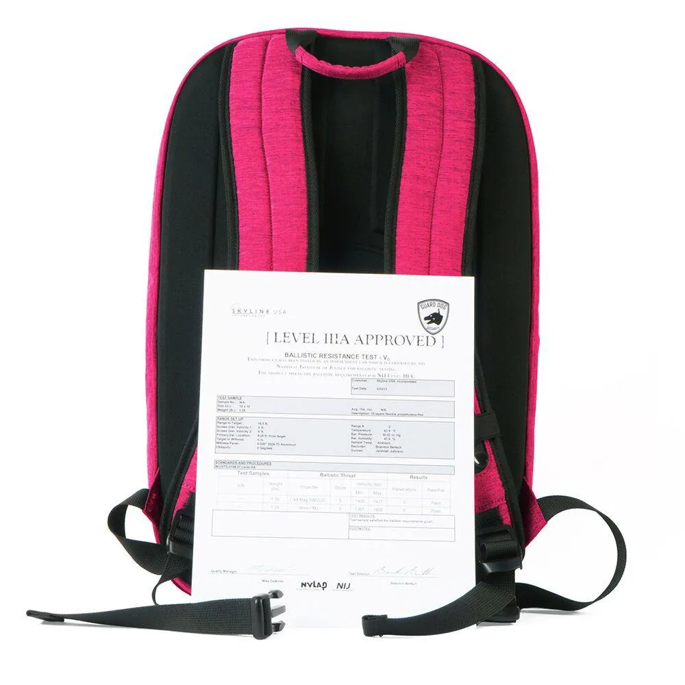 ProShield Smart Bulletproof Backpack - Pink