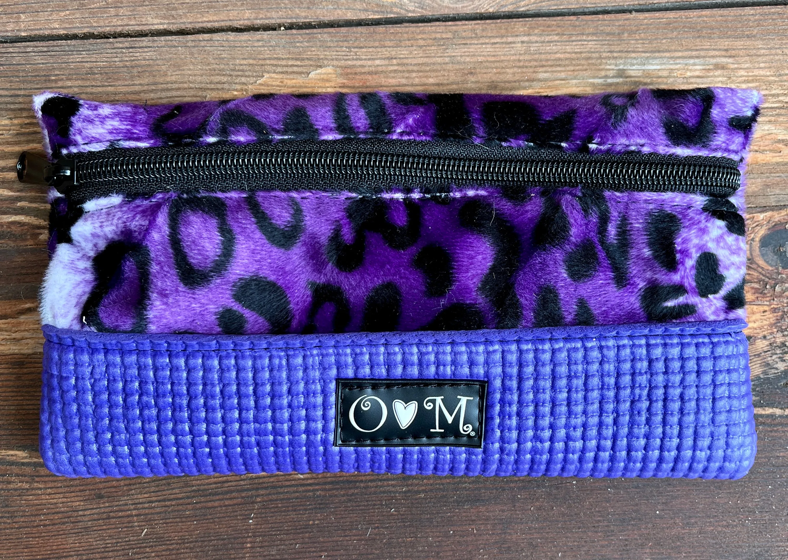 Purple Clutch Purse-Purple Faux Fur