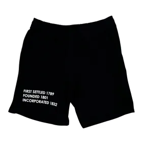 "First Settled" Buffalo, NY Black Shorts