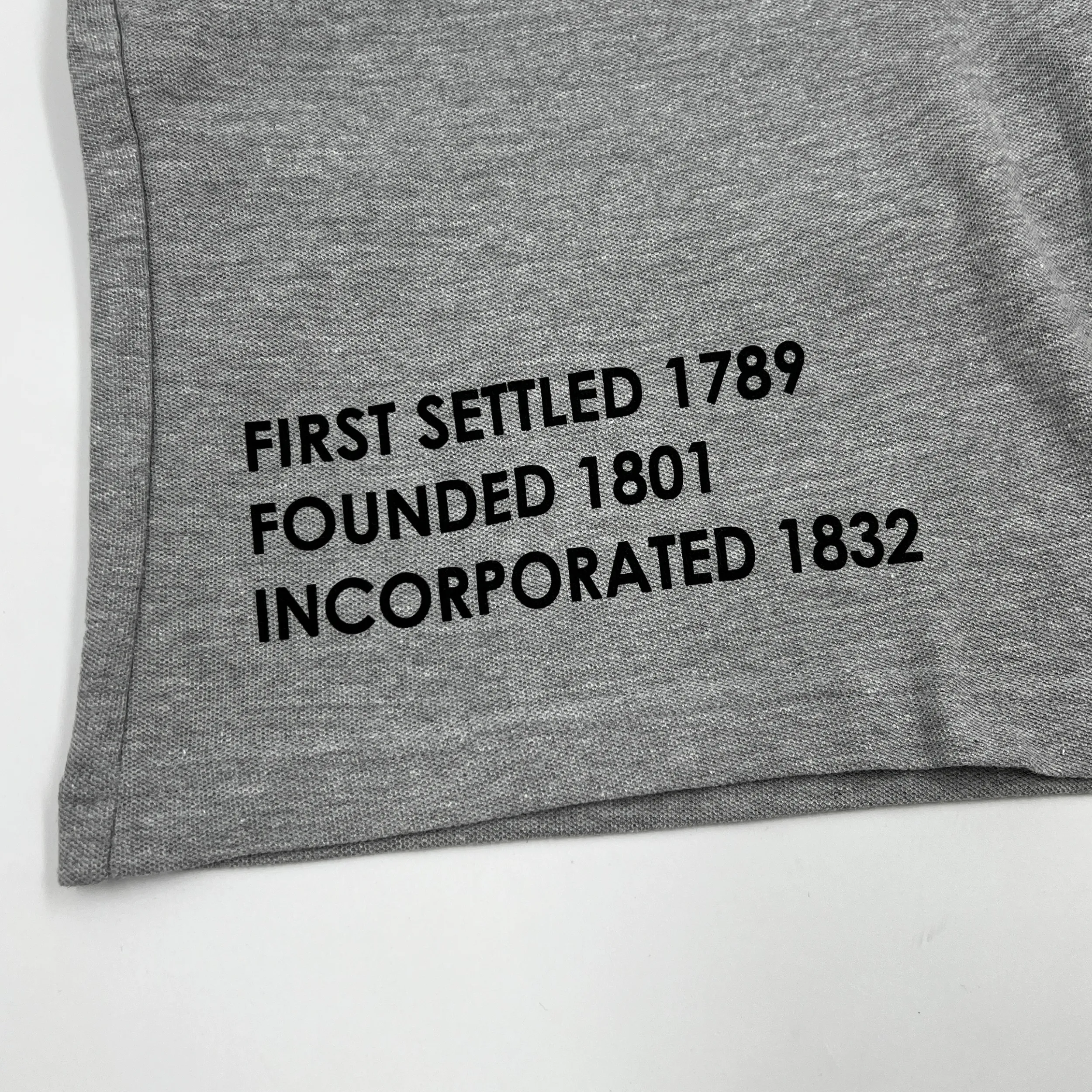 "First Settled" Buffalo, NY Gray Shorts