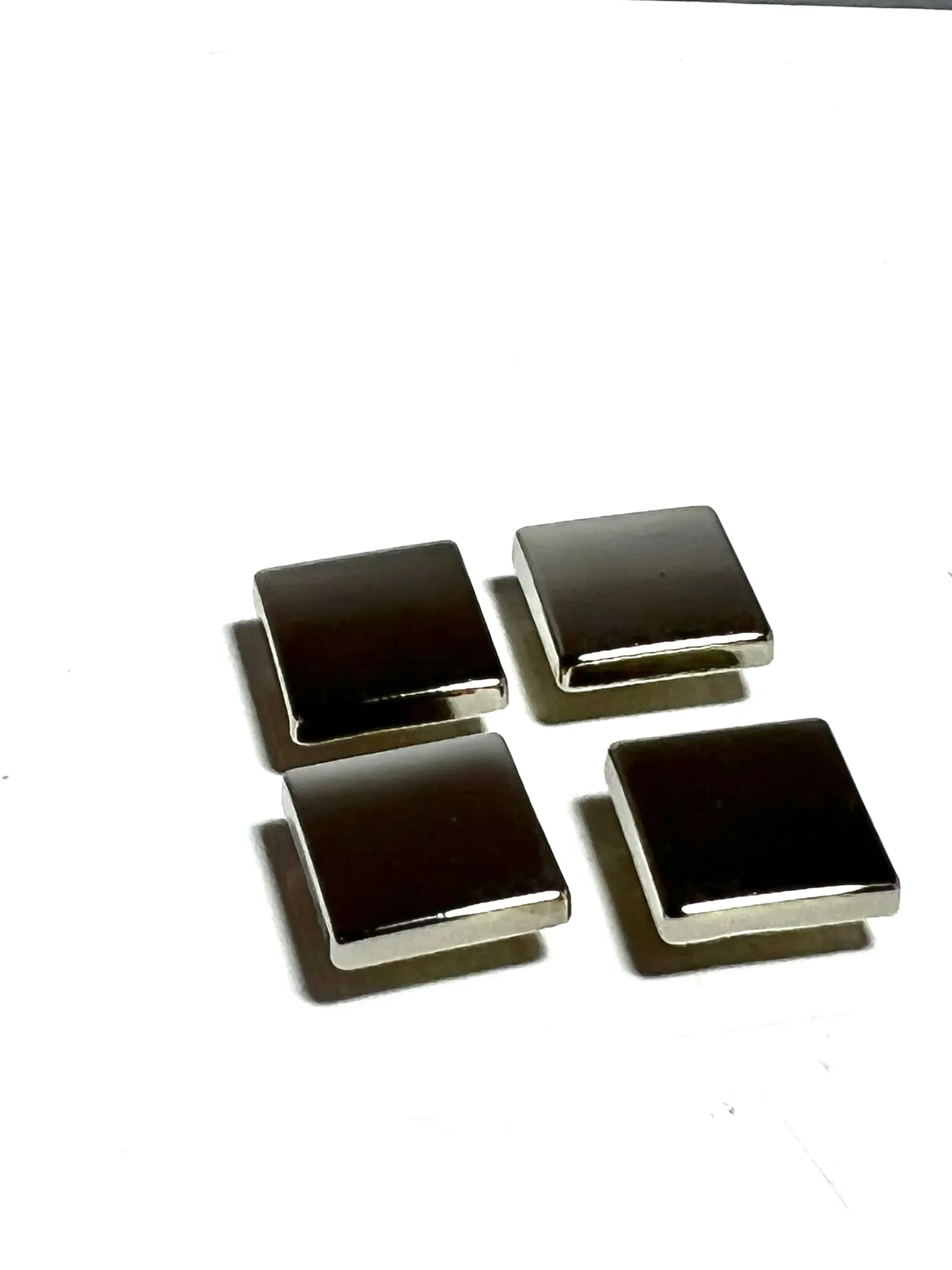 "Flat" Square Screw Rivets/Purse Feet - 12.5mm - Package of 4