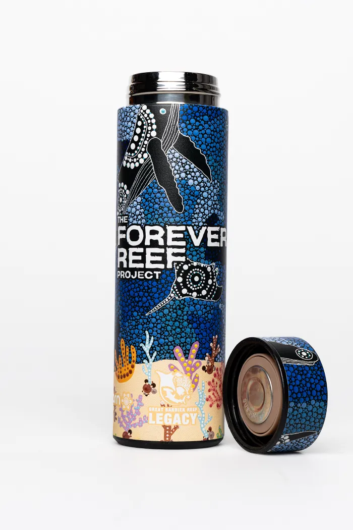 "Protect Our Coral To Save Our Reef" Thermo Infuser Drink Bottle