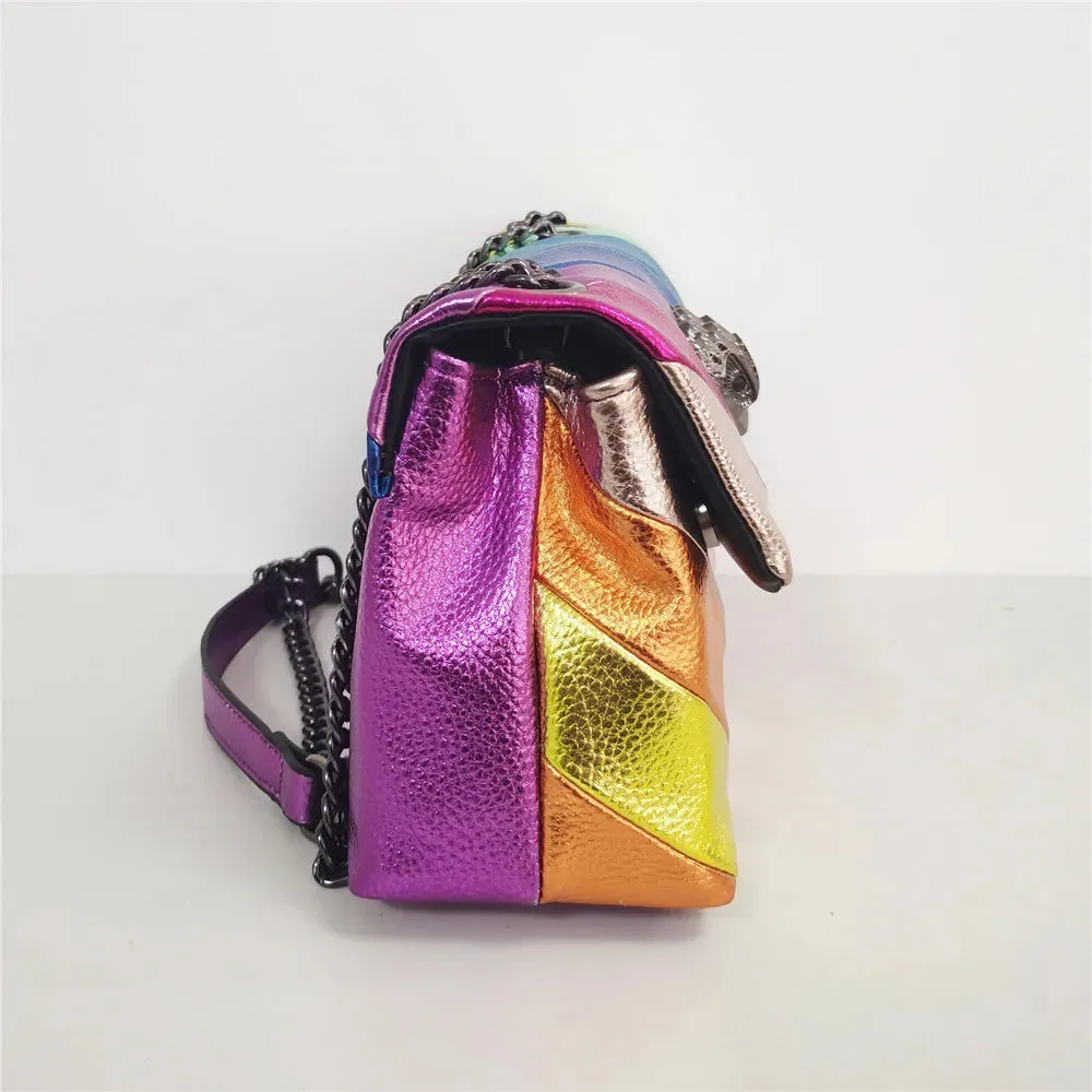 Rainbow Stripe Shoulder Bag