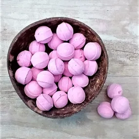 Raspberry Bath Fizzers - Mini Bath Bombs