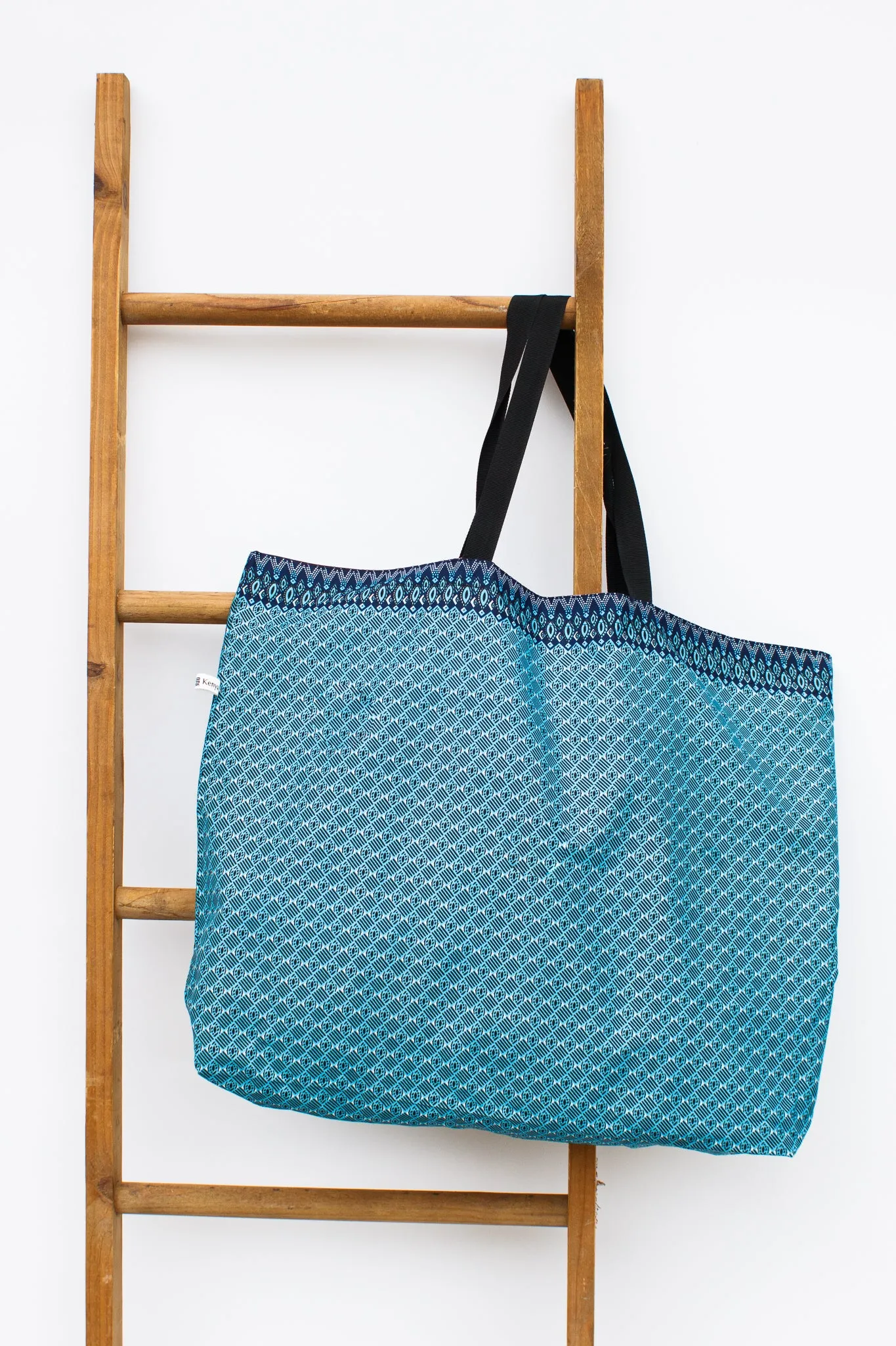 Reversible Market Tote, Peacock