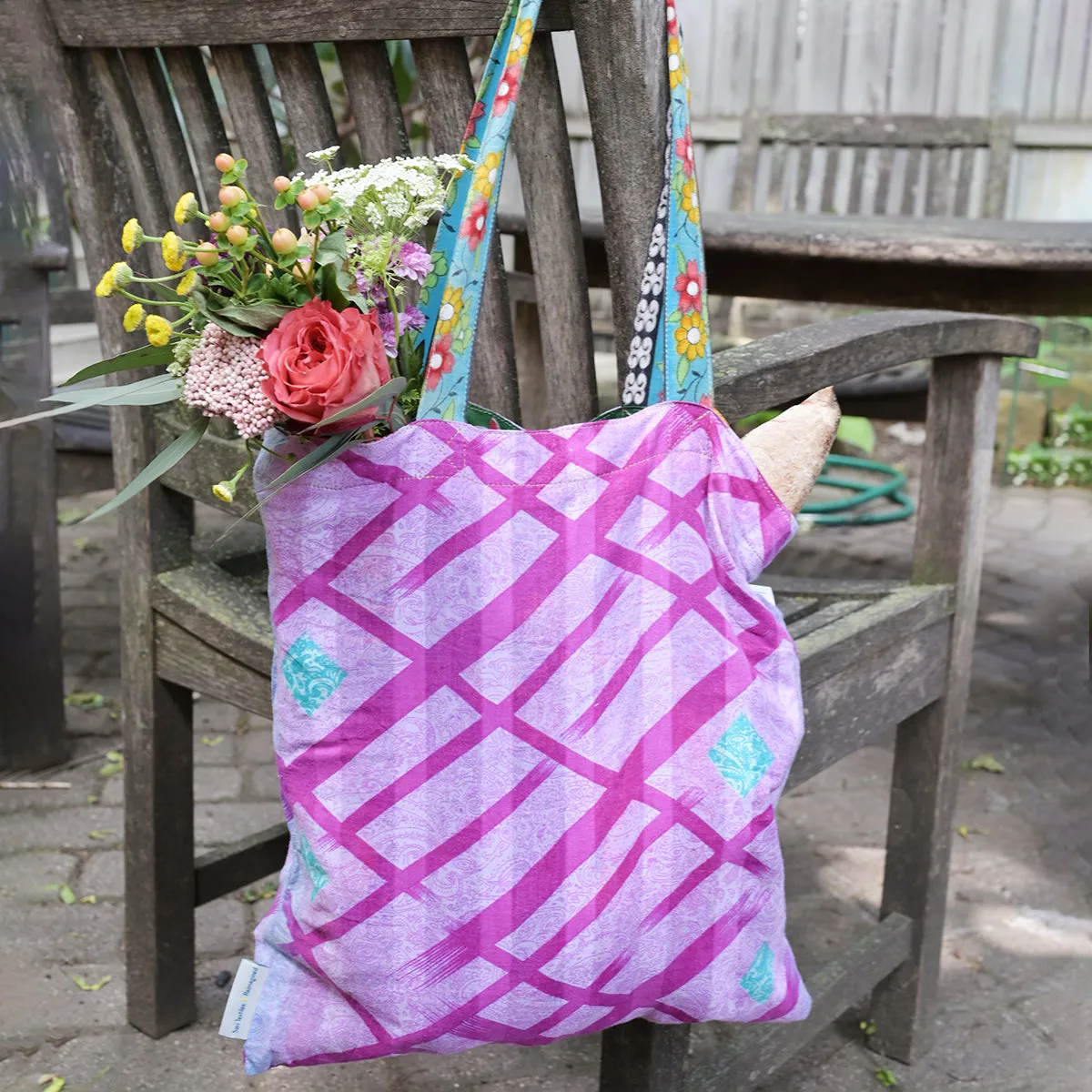 Sari Reversible Tote, Bangladesh