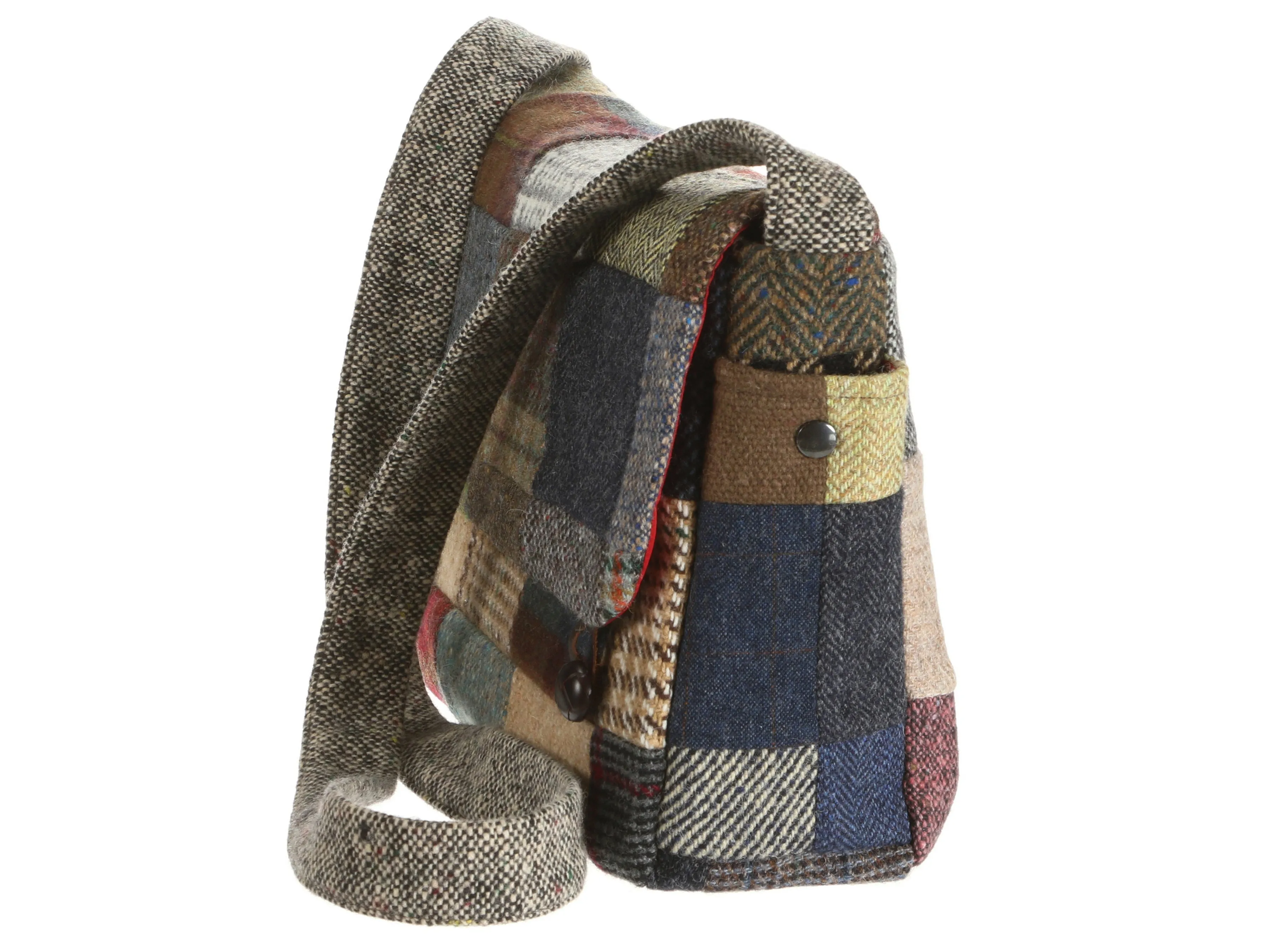 Satchel Bag Patchwork Tweed