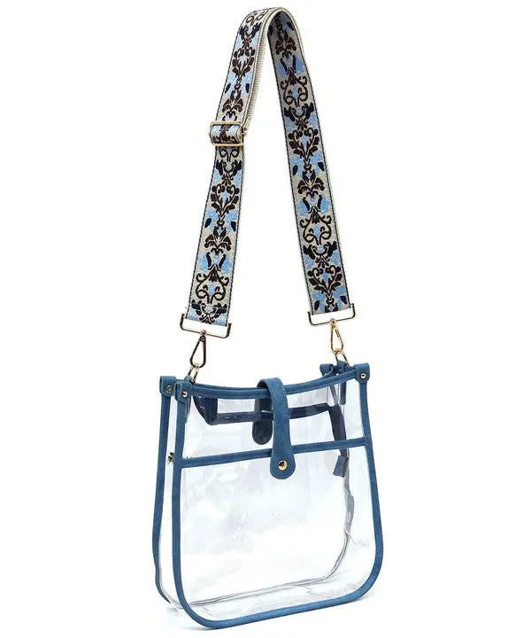 See Thru Guitar Strap Hobo Crossbody Bag